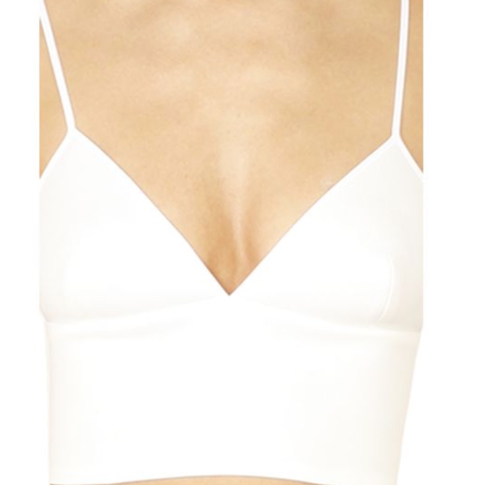 White Triangle Crop Top